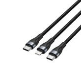 CABLE VENTION USB TIPO-CMACHO LIGHTNING MACHO/ USB TIPO-C 