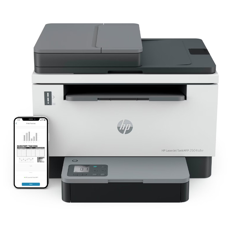 MULTIFUNCION HP LASERJET TANK 2604SDW WIFI DÚPLEX ADF