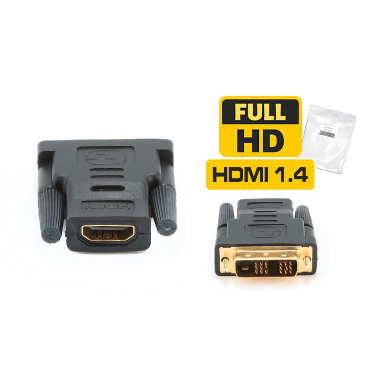 ADAPTADOR DVI-I MACHO DUAL A HDMI HEMBRA 