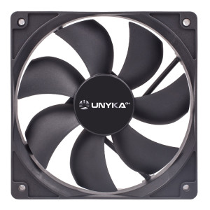 VENTILADOR UNYKACH  CAJA 12*12 120MM 1200RPM NEGRO
