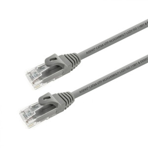LATIGUILLO UTP/RJ45 AISESNS 0.50 MTR FLEXIBLE CAT6A GRIS