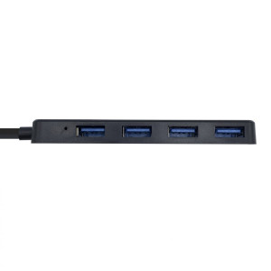 HUB USB AISENS 4XUSB 3.0 TIPO A MACHO  A106-0399  NEGRO 