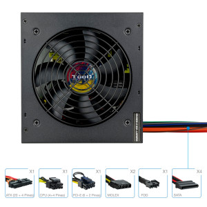 FUENTE ALIMENTACION TOOQ TQAPOLO-600SP 600W