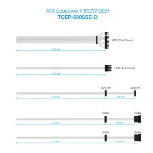 FUENTE ALIMENTACION TOOQ ATX 500W VENTILADOR 12CM