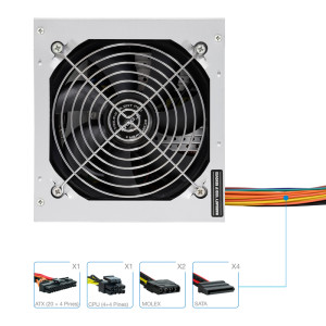 FUENTE ALIMENTACION TOOQ ATX 500W VENTILADOR 12CM