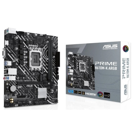 PLACA BASE ASUS PRIME H610M-K ARGB  DDR5 1700 M-ATX/VGA/HDMI