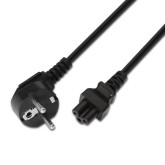 CABLE ALIMENTACION TREBOL AISENS  CEE7 1.5M NEGRO