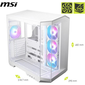 CAJA PC MSI MAG PANO 100R PZ   BLANCO