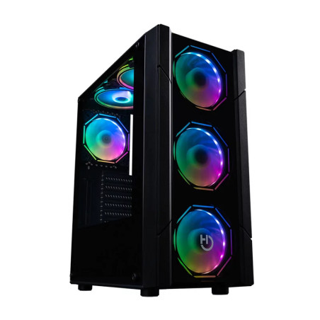 CAJA GAMINIG HIDITEC SEMITORRE V30 ARGB CRISTAL TEMPLADO