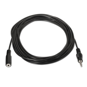 CABLE AISENS JACK 3.5 MACHO JACK 3.5 HEMBRA 1.50MT NEGRO