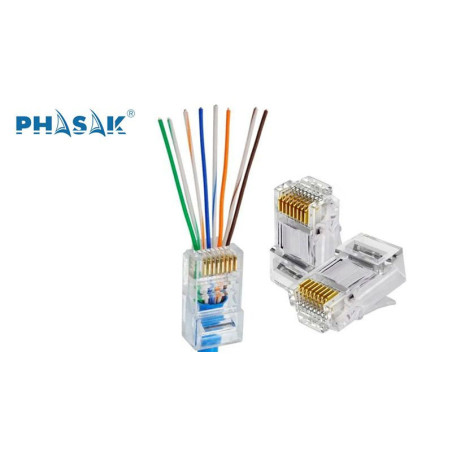 CONECTOR PHASAK FASTCRIMP CAT.6 UTP AWG22 A 24