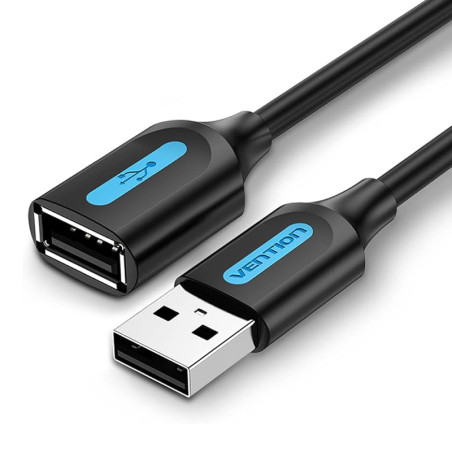 CABLE VENTION USB 2.0  MACHO USB HEMBRA  5M NEGRO CBIBJ