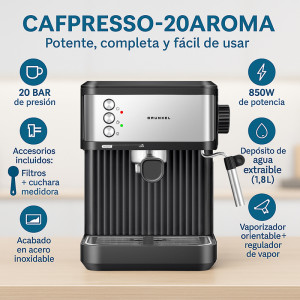 CAFETERA ESPRESSO 20BAR GRUNKEL AROMA EXPRES