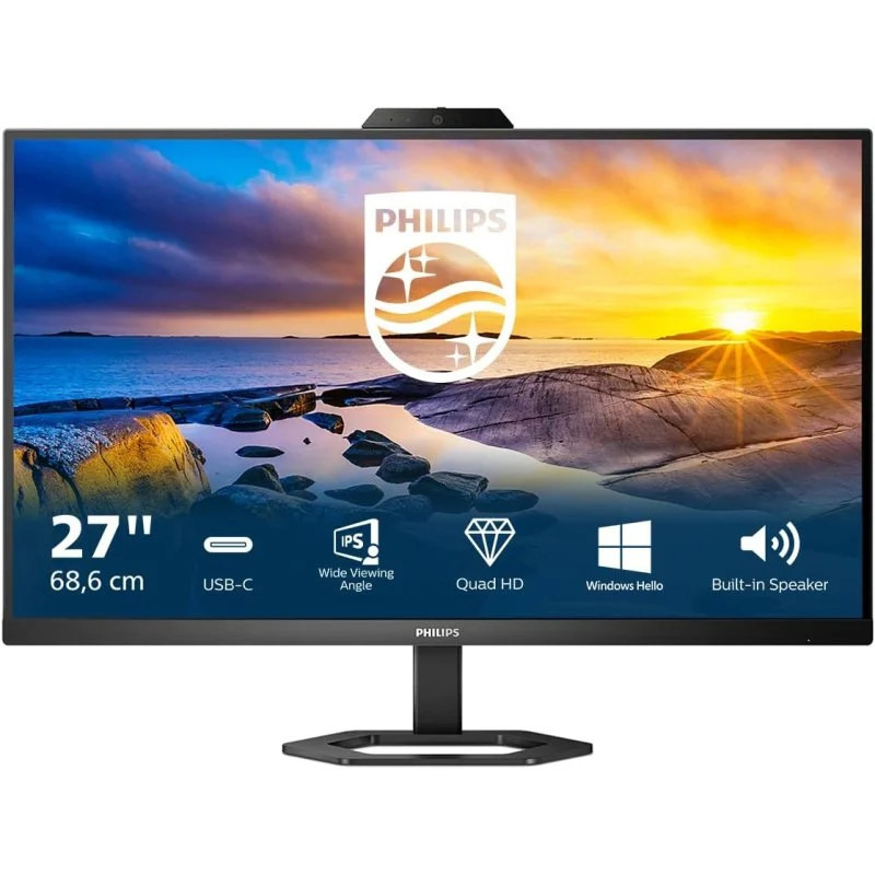 MONITOR PHILIPS 27" LED IPS QHD 75HZ USB-C WEBCAM 
