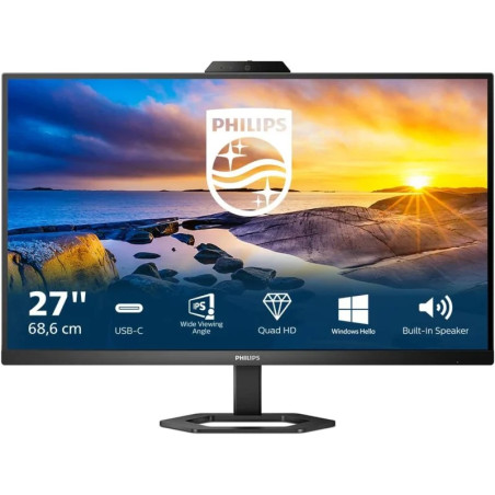 MONITOR PHILIPS 27" LED IPS QHD 75HZ USB-C WEBCAM 