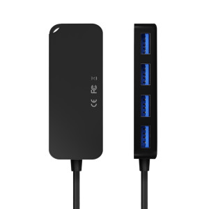 HUB USB AISENS 3.0 TIPO A/M-4XTIPO A/H NEGRO 60CM A106-0714 