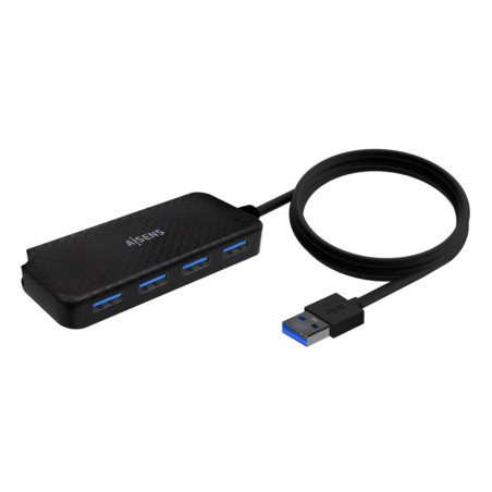 HUB USB AISENS 3.0 TIPO A/M-4XTIPO A/H NEGRO 60CM A106-0714 