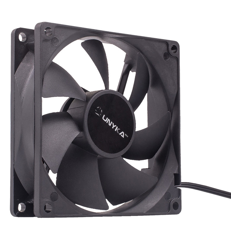 VENTILADOR UNYKACH 90MM  VELOCIDAD MAX. 2000RPM NEGRO