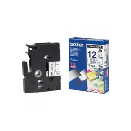 CINTA BROTHER ORIG.TZFA3 TEXTIL/AZUL 12MM