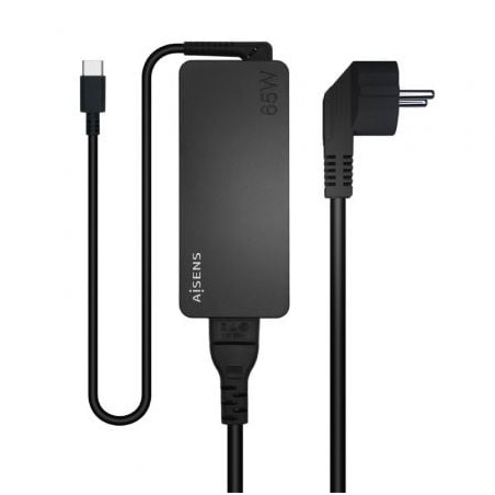 CARGADOR DE PORTATIL AISENS ASCH-1PD65D-BK/ 1XUSB TIPO-C/ 65