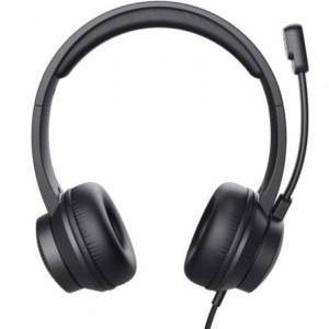 AURICULARES TRUST HS-201 USB CON MICROFONO NEGROS