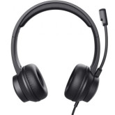 AURICULARES TRUST HS-201 USB CON MICROFONO NEGROS