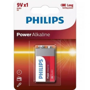 PILA ALCALINA PHILIPS 6LR61P1B/10/9V