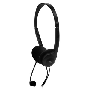 AURICULARES NOX VOICE ONE CON MICRÓFONO JACK 3.5  NEGROS