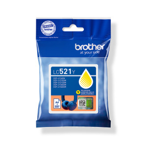INK JET BROTHER ORIG LC521Y HASTA 500 PAG.