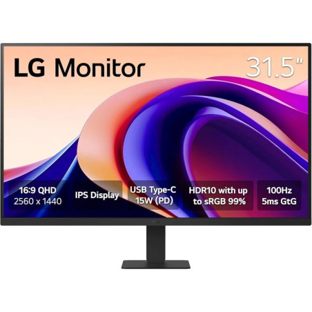 MONITOR LG 31.5" 32U631A-B  QHD NEGRO