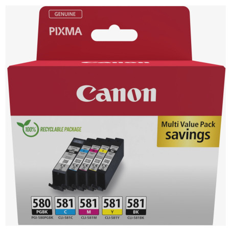 MULTIPACK CANON ORIG.PGI580BK+CLI581K/C/M/Y(2078C008)
