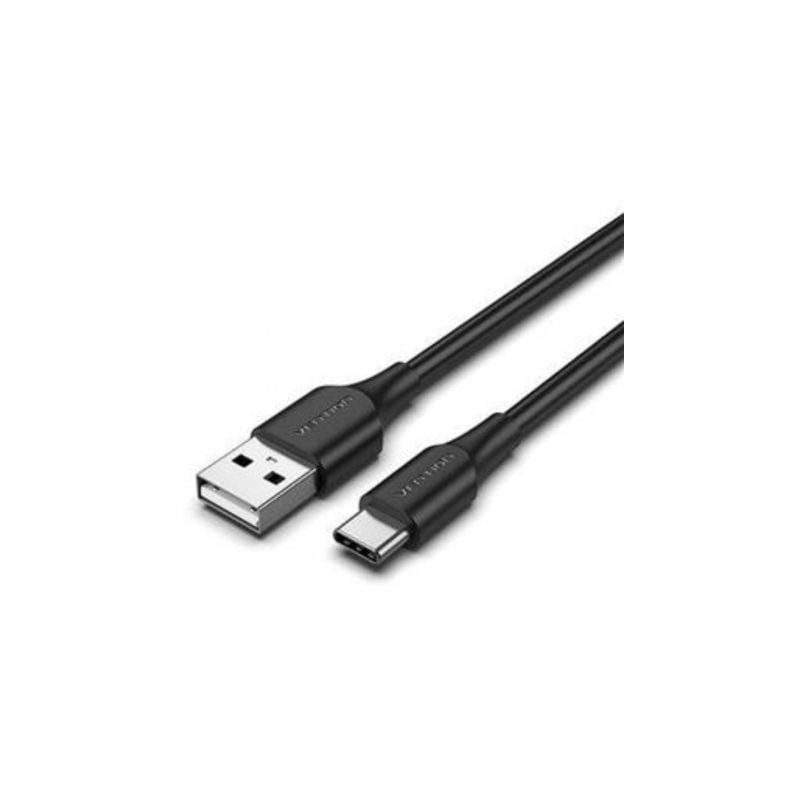CABLE VENTION USB 2.0 TIPO-C MACHO/ MACHO 2M NEGRO CTHBH 