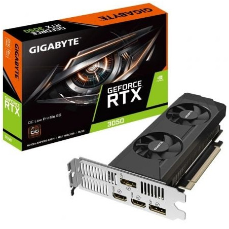 VGA GIGABYTE NVIDIA  RTX 3050 OC 6GB GDDR6 PERFIL BAJO