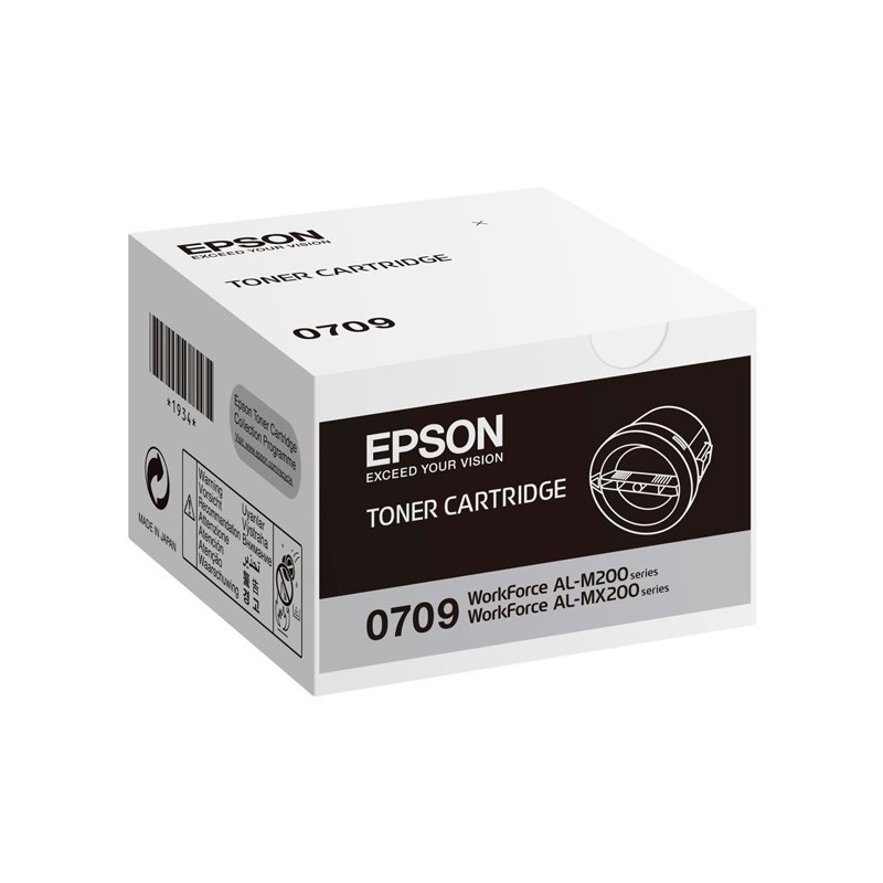 TONER EPSON ORIGINAL C13S050709 NEGRO 2500PAG