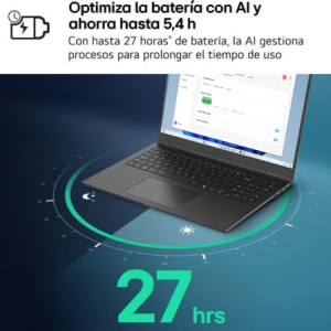 Portátil LG Gram 15ZD80T-G.AX55B Ryzen AI 5-340/ 16GB/ 512GB SSD/ 15.6"/ Sin Sistema Operativo