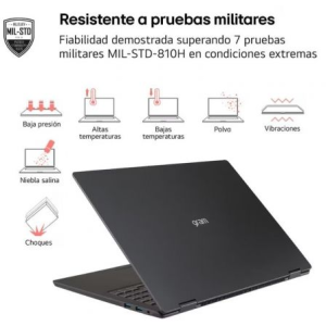 Portátil LG Gram 15ZD80T-G.AX55B Ryzen AI 5-340/ 16GB/ 512GB SSD/ 15.6"/ Sin Sistema Operativo