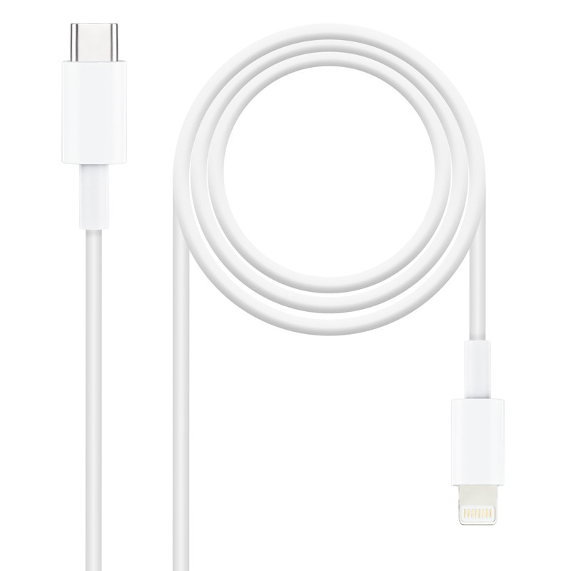 CABLE NANOCABLE USB 2.0 TIPO C/TIPO C MACHO 1M BLANCO      