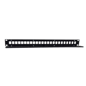 PATCH PANEL 19" PHASAK CAT.6 UTP 24/ 1U NEGRO PU3424
