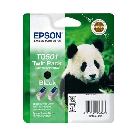 INK JET EPSON ORIGINAL C13T050142 NEGRO DOBLE