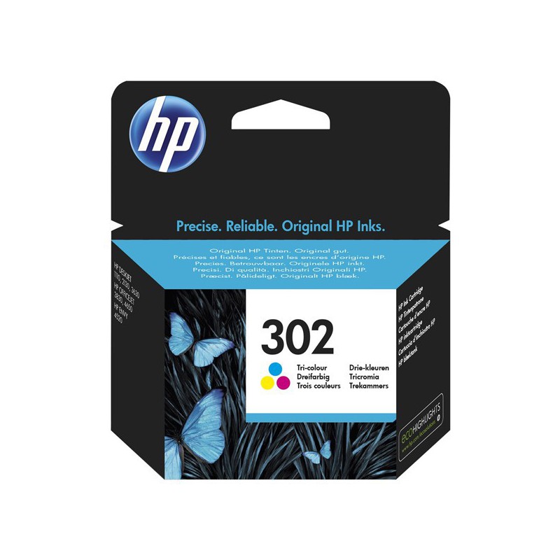 INK JET HP ORIG. F6U65AE Nº302 COLOR 