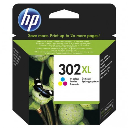 INK JET HP ORIG. F6U67AE Nº302XL COLOR 