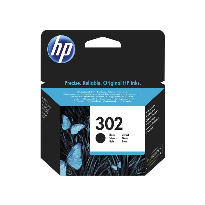 INK JET HP ORIG. F6U66AE  Nº302 NEGRO