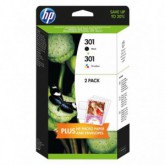 INK JET HP ORIG. MULTIPACK N9J72AE J3M81AE Nº301 NEGRO+COLOR