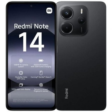 SMARTPHONE XIAOMI REDMI NOTE 14 6GB 128GB 6.67" NEGRO