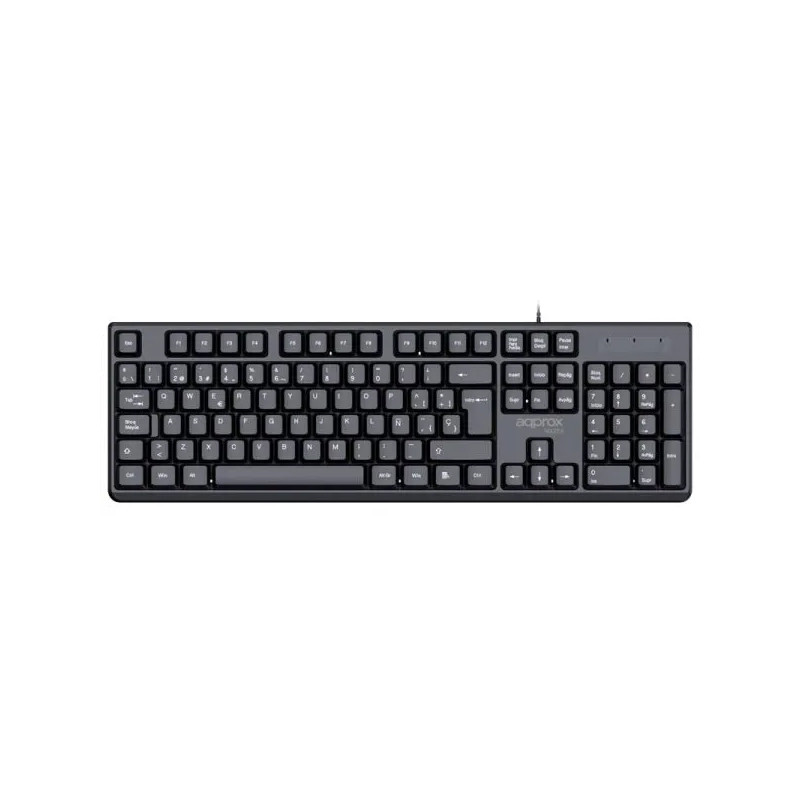 TECLADO APPROX USB 2.0 CON CABLE APPMX205 NEGRO