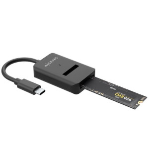 DOCK USB TIPO-C PARA SSD M2 SATA/NVME NGFF AISENS ASUC-M2D01
