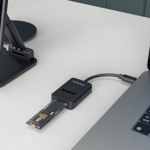 DOCK USB TIPO-C PARA SSD M2 SATA/NVME NGFF AISENS ASUC-M2D01