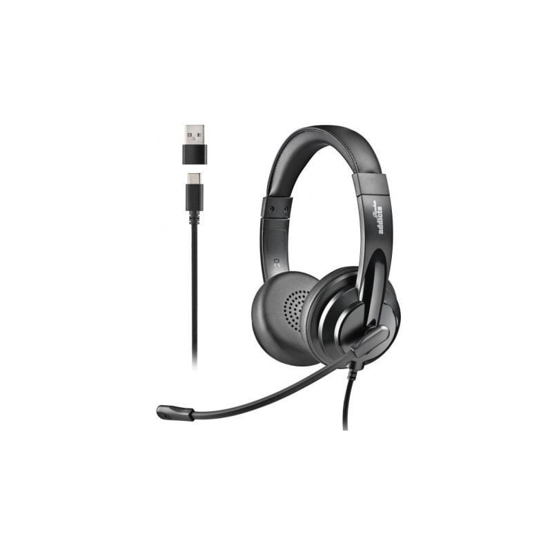 AURICULARES NGS  VOX605 USB-C CON MICRÓFONO USB TIPO-C NEG