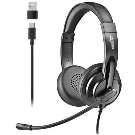 AURICULARES NGS  VOX605 USB-C CON MICRÓFONO USB TIPO-C NEG