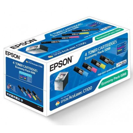 TONER EPSON ORIG. C1100/CX11N KIT 4 COLORES